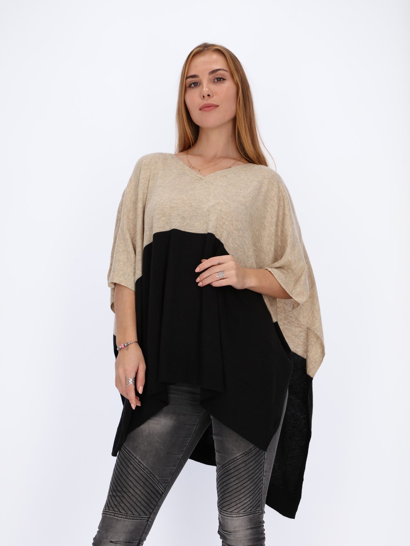 Bi-tone Poncho