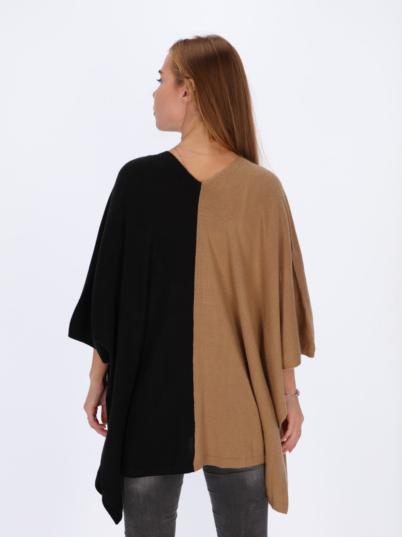 Bi-tone Asymmetric Cardigan