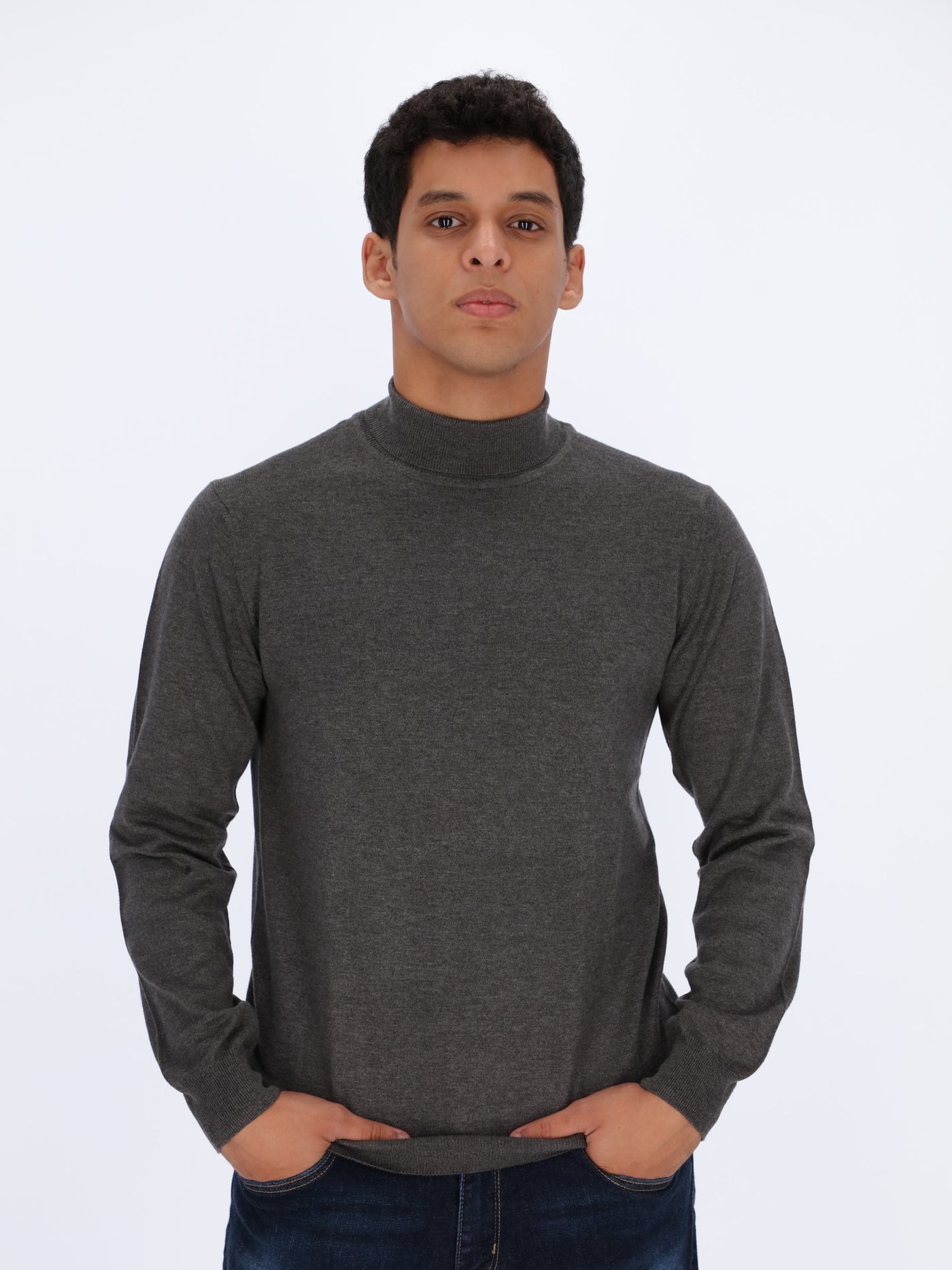 Knit Sweatshirt with Turtleneck