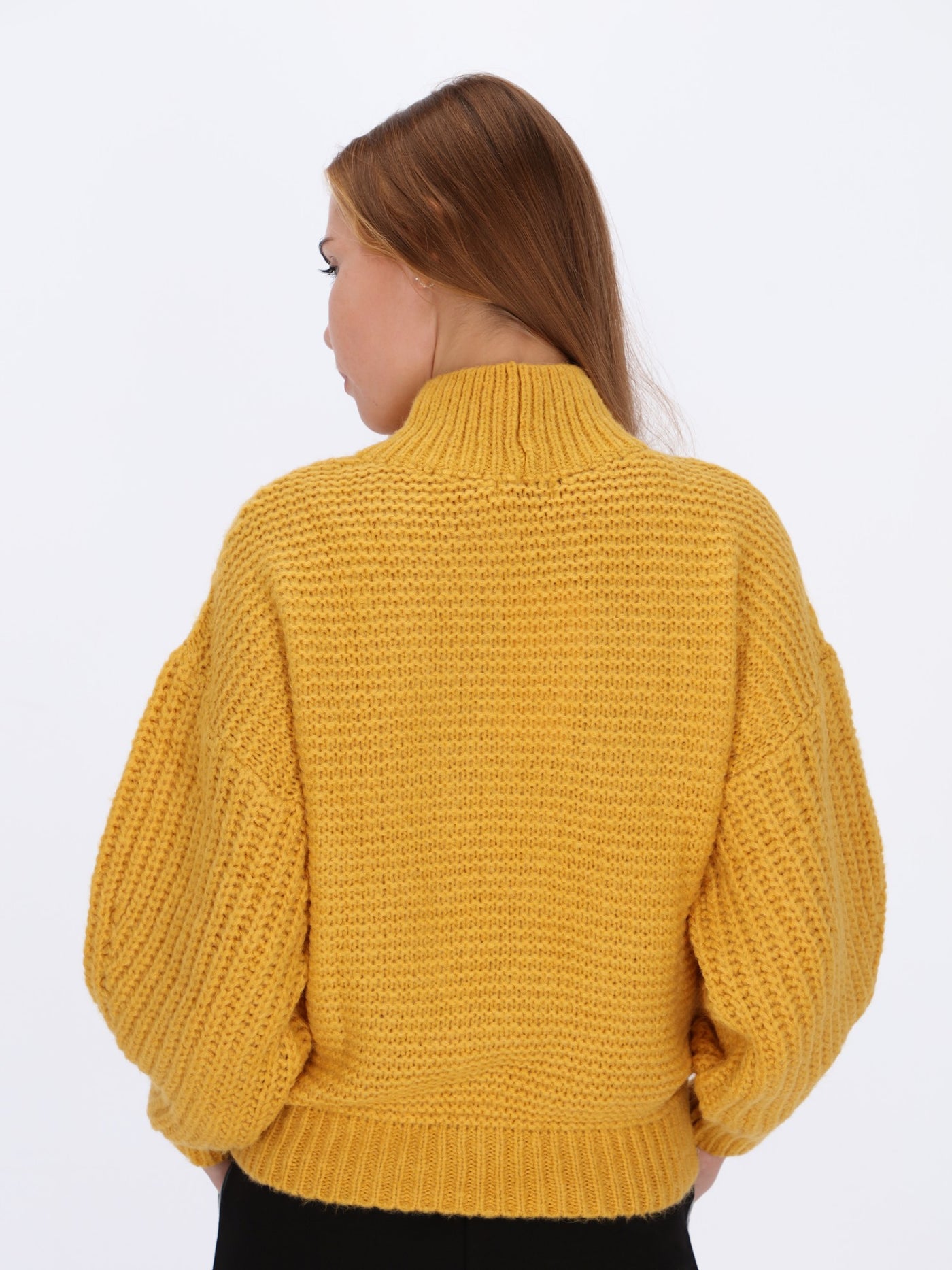 Bishop sleeve Knitted Pullover