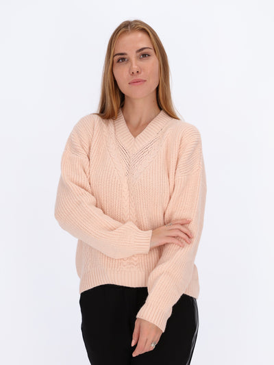 Front Detailed Knitted Pullover