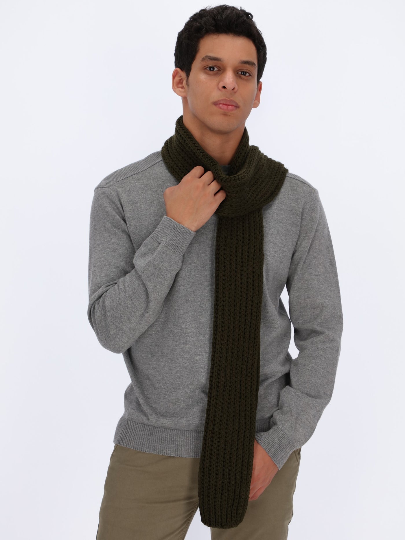 Basic Knitted Wool Scarf