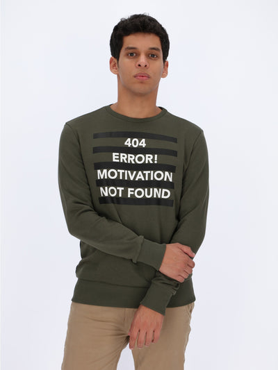 Error 404 Printed Sweatshirt