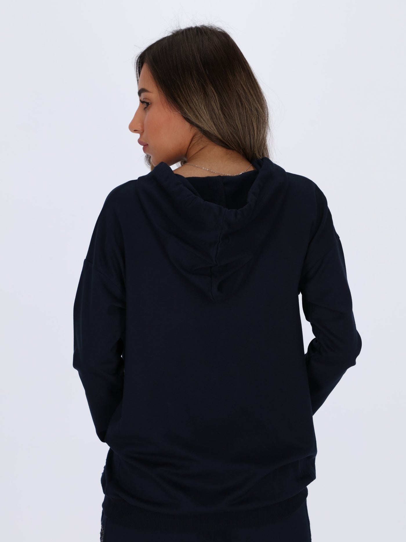 Hoodie with kangaroo Sequin Pocket