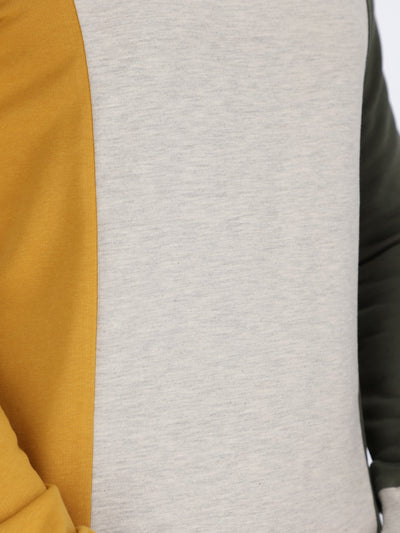 Contrasting Panels Sweatshirt