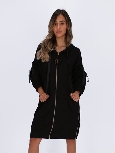 Jacket-Style Dress with Zipper