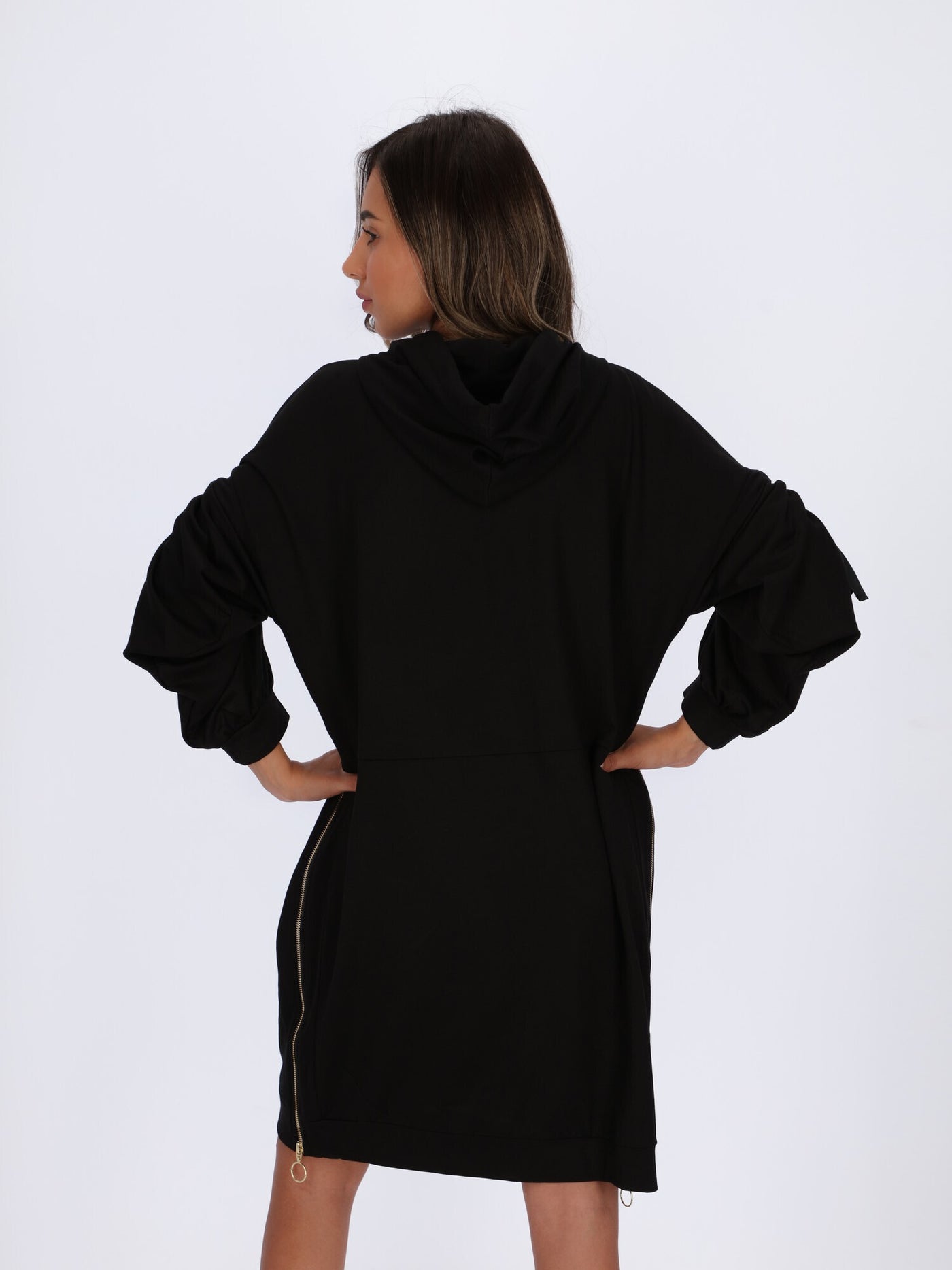 Jacket-Style Dress with Zipper