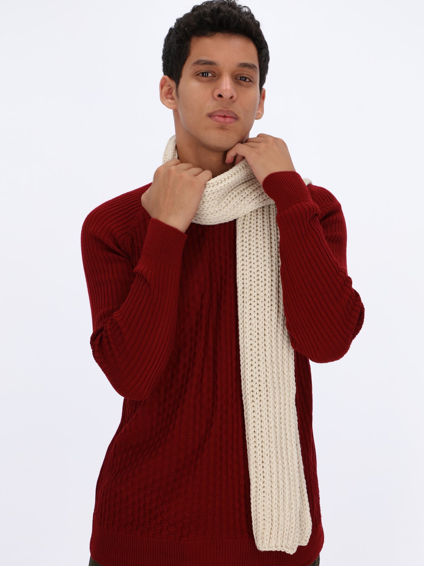 Basic Knitted Wool Scarf