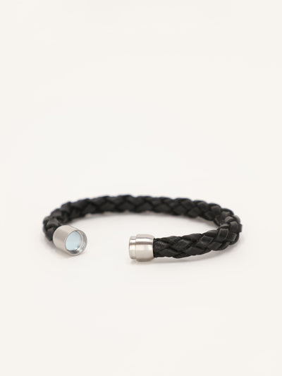 Round Braided Leather Bracelet