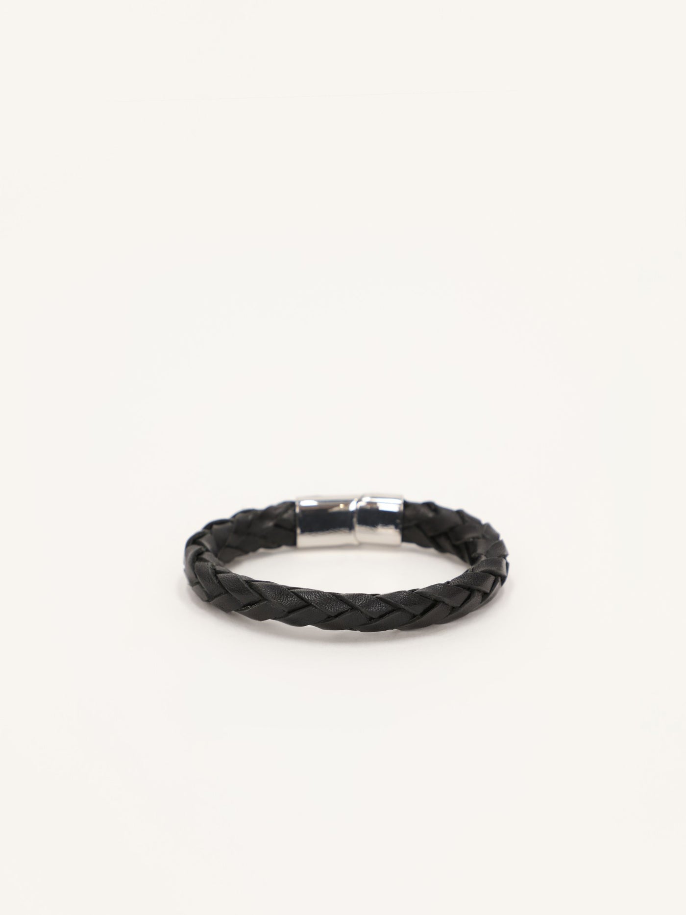 Flat Braided Leather Bracelet