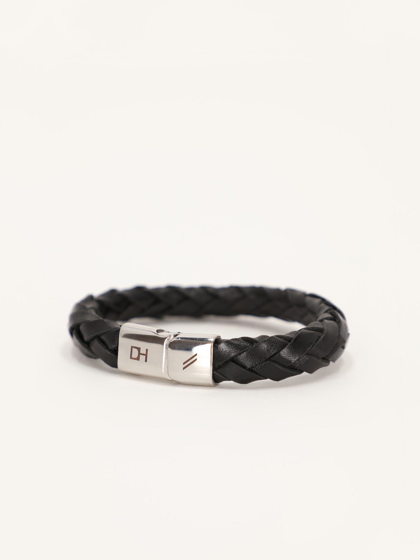 Flat Braided Leather Bracelet