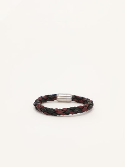 Round Braided Leather Bracelet