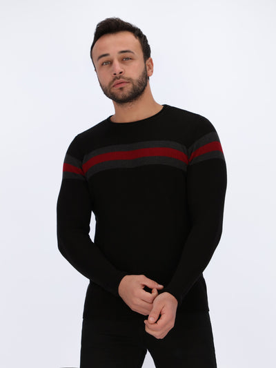 Center Striped Pullover