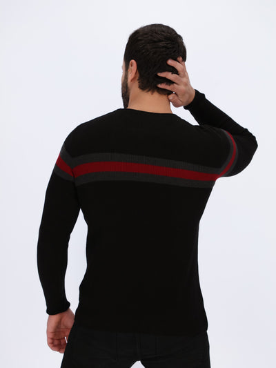 Center Striped Pullover