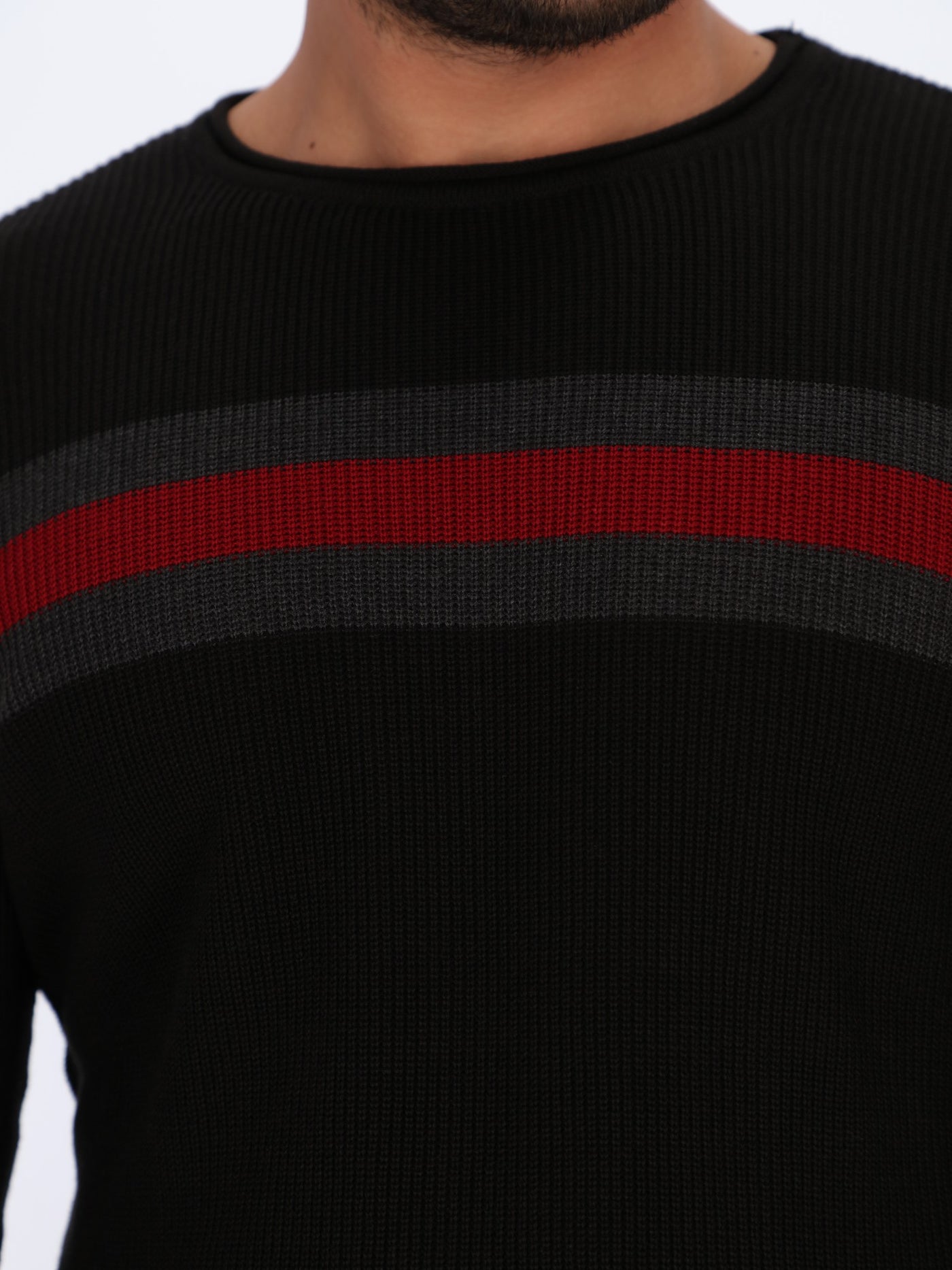 Center Striped Pullover