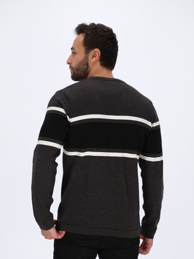 Horizontal Stripes Knitted Pullover