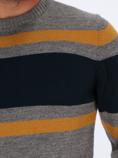 Color-Block Knitted Pullover