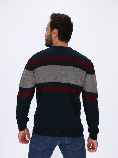 Color-Block Knitted Pullover