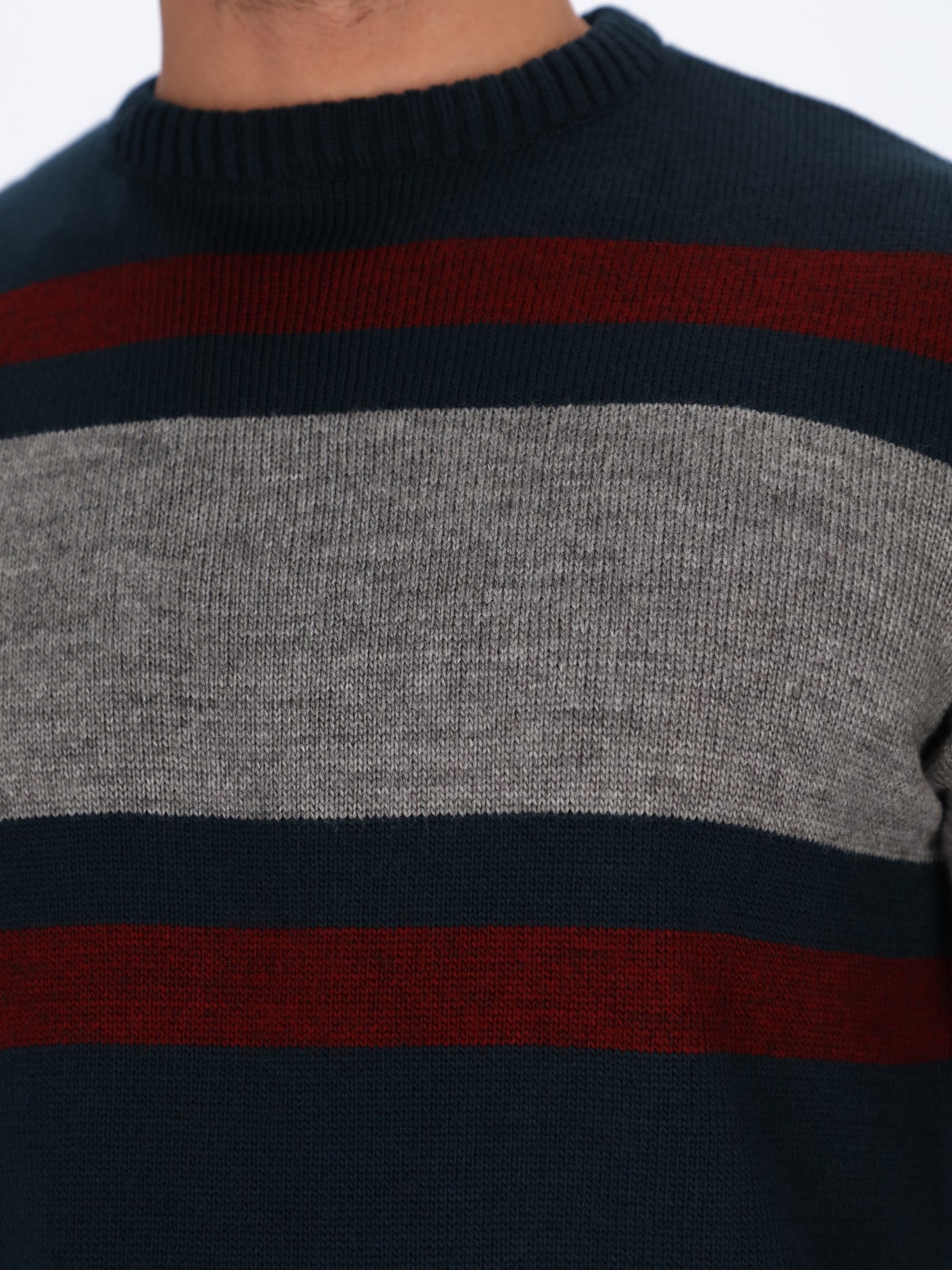 Color-Block Knitted Pullover