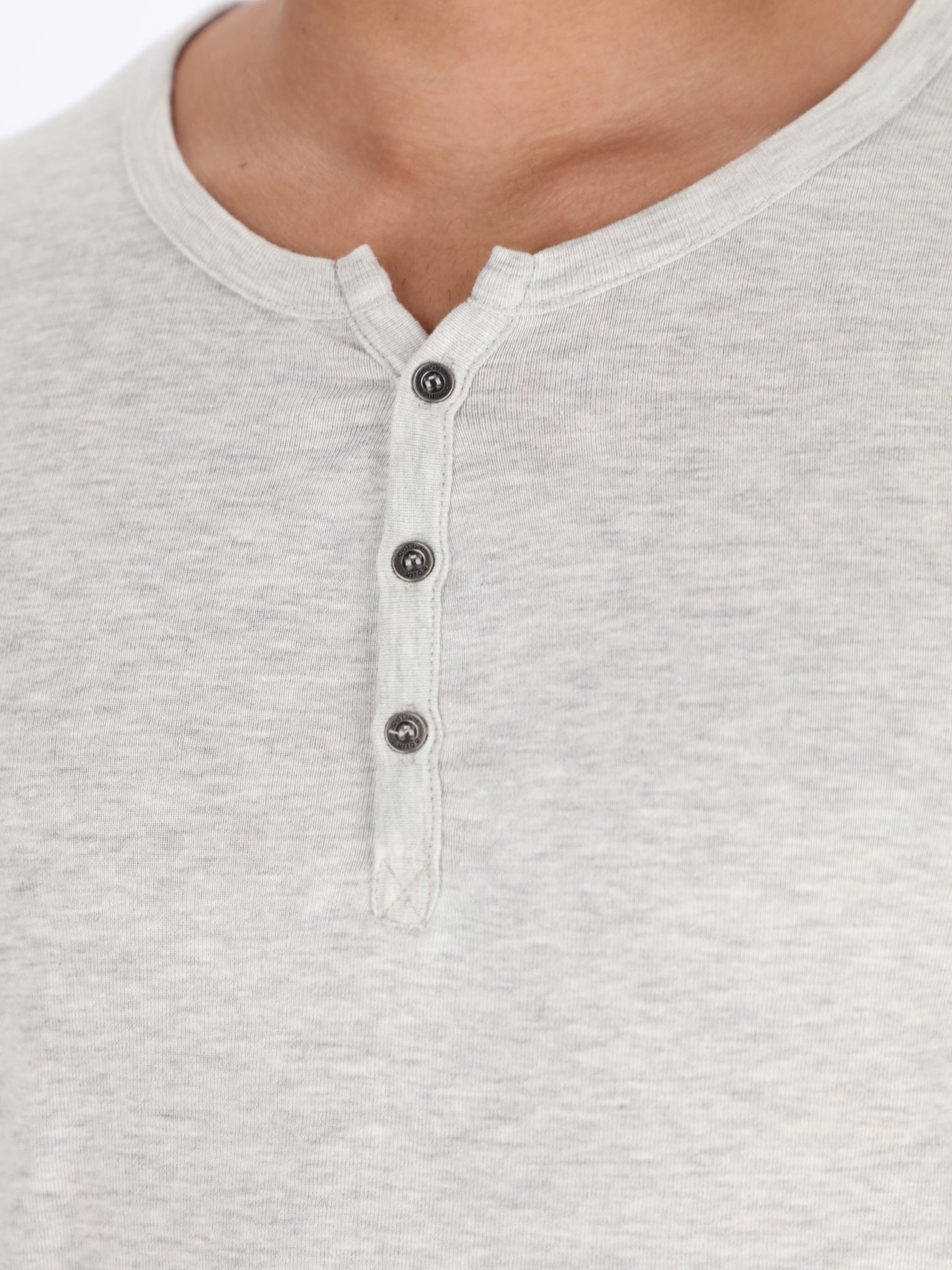 Henley T-shirt with Long Sleeves