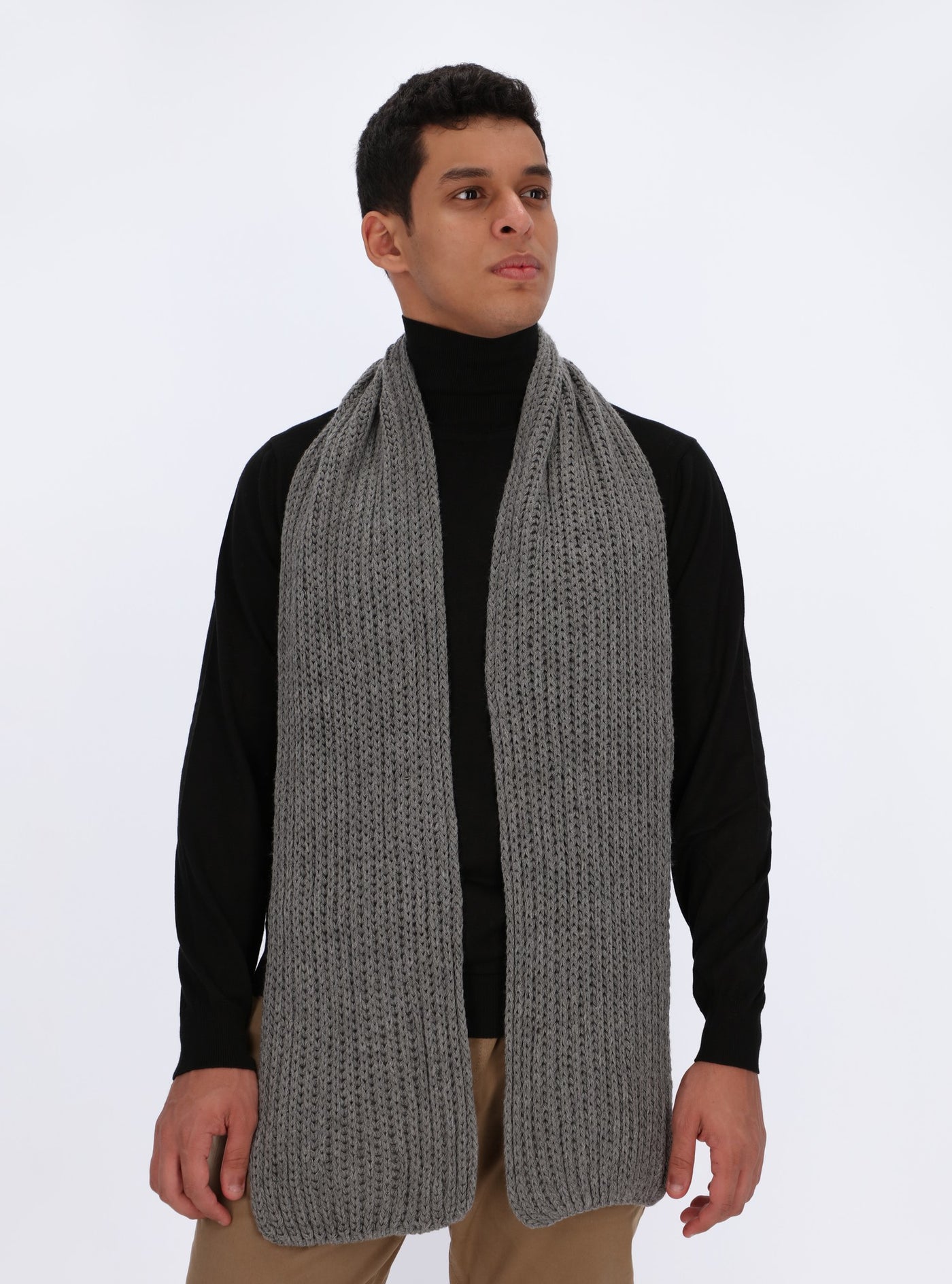 Basic Knitted Wool Scarf