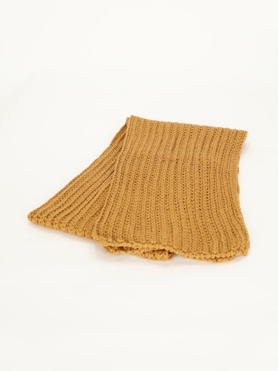 Basic Knitted Wool Scarf