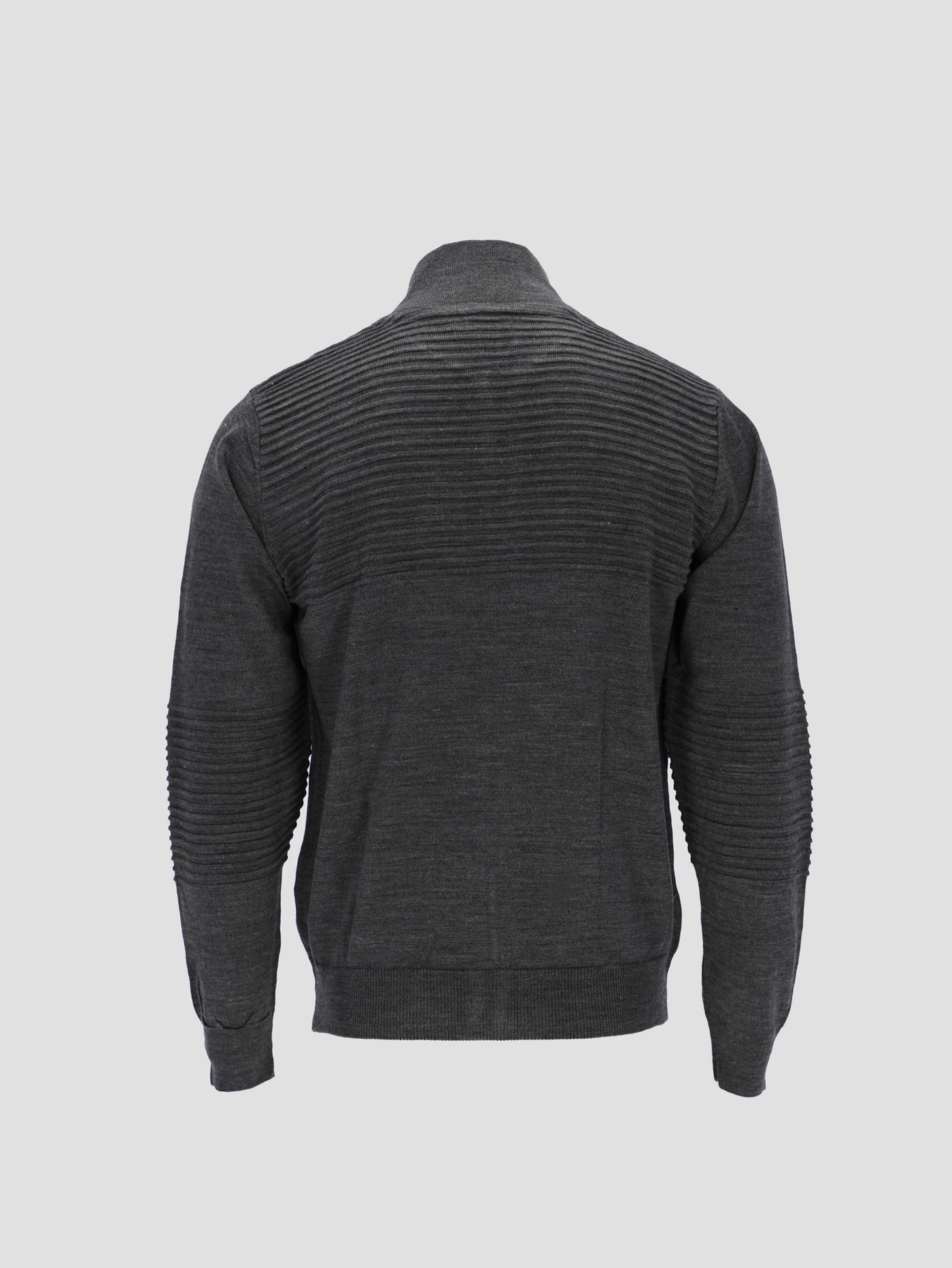 Men's Knitted Zip-Up Cardigan