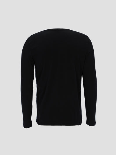 Men's Long Sleeve T-shirt with V Neck