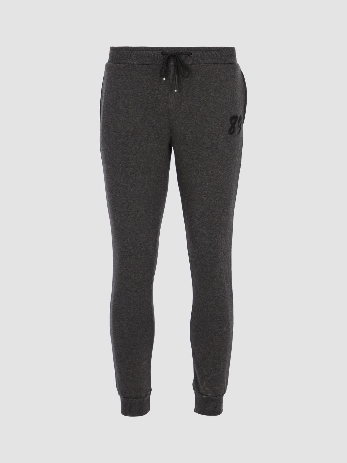 Men's Basic Sweatpants with Printed Patch 89