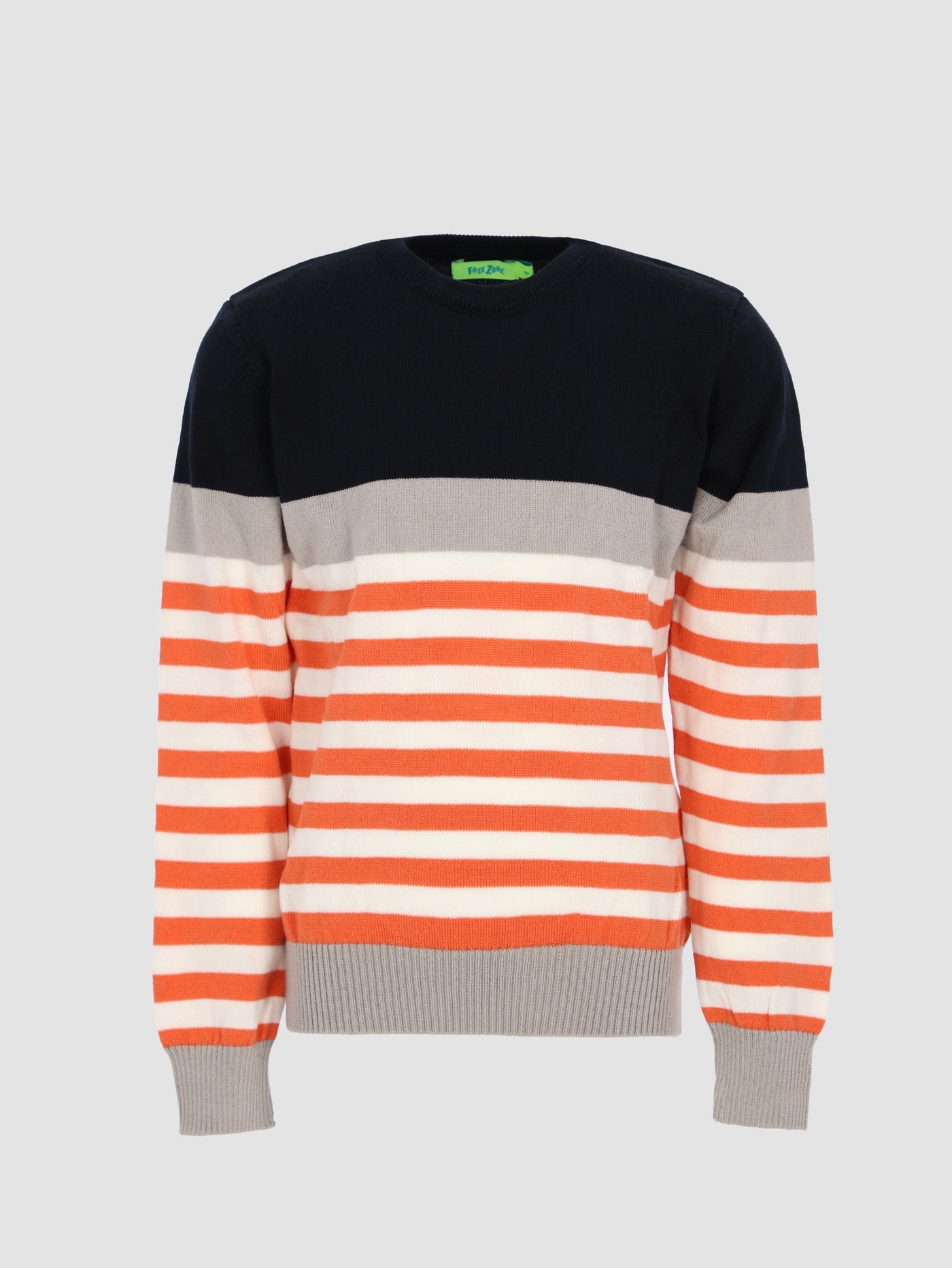 Kids Boys Color-block Striped Sweater