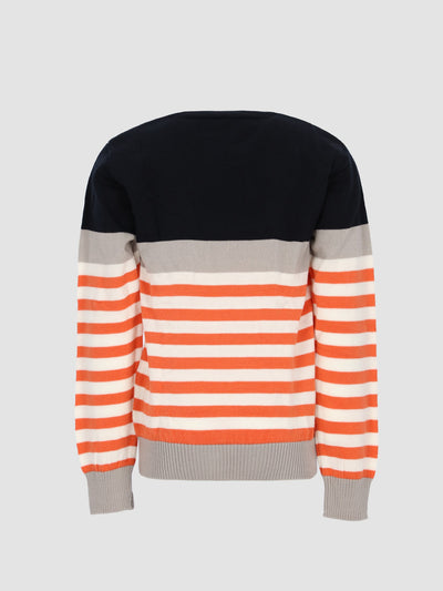 Kids Boys Color-block Striped Sweater