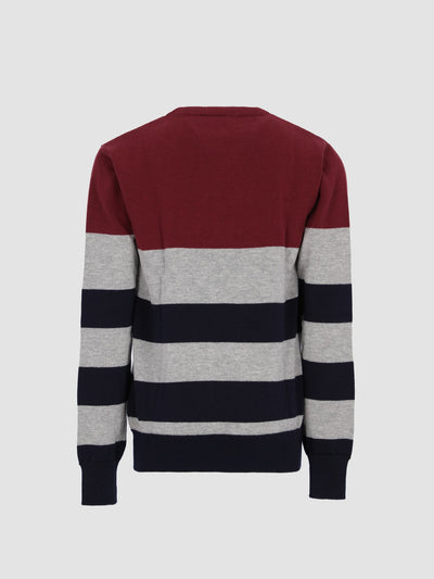 Kids Boys Color-Block Striped Sweater