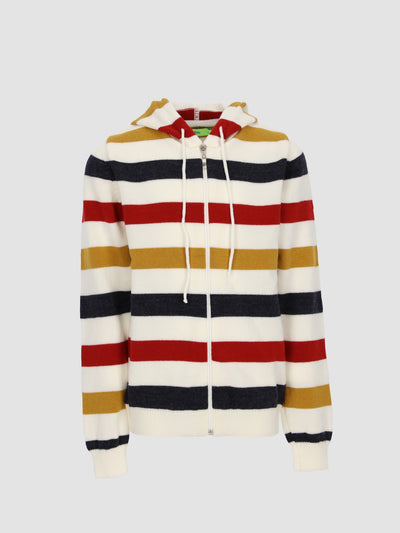 Kids Boys Striped Zipper Hoodie