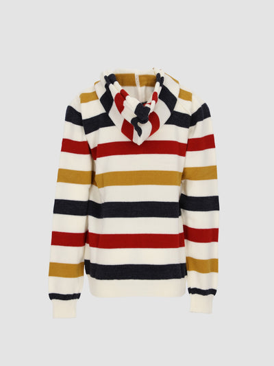 Kids Boys Striped Zipper Hoodie