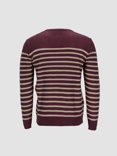 Men's Color-Block Striped Pullover