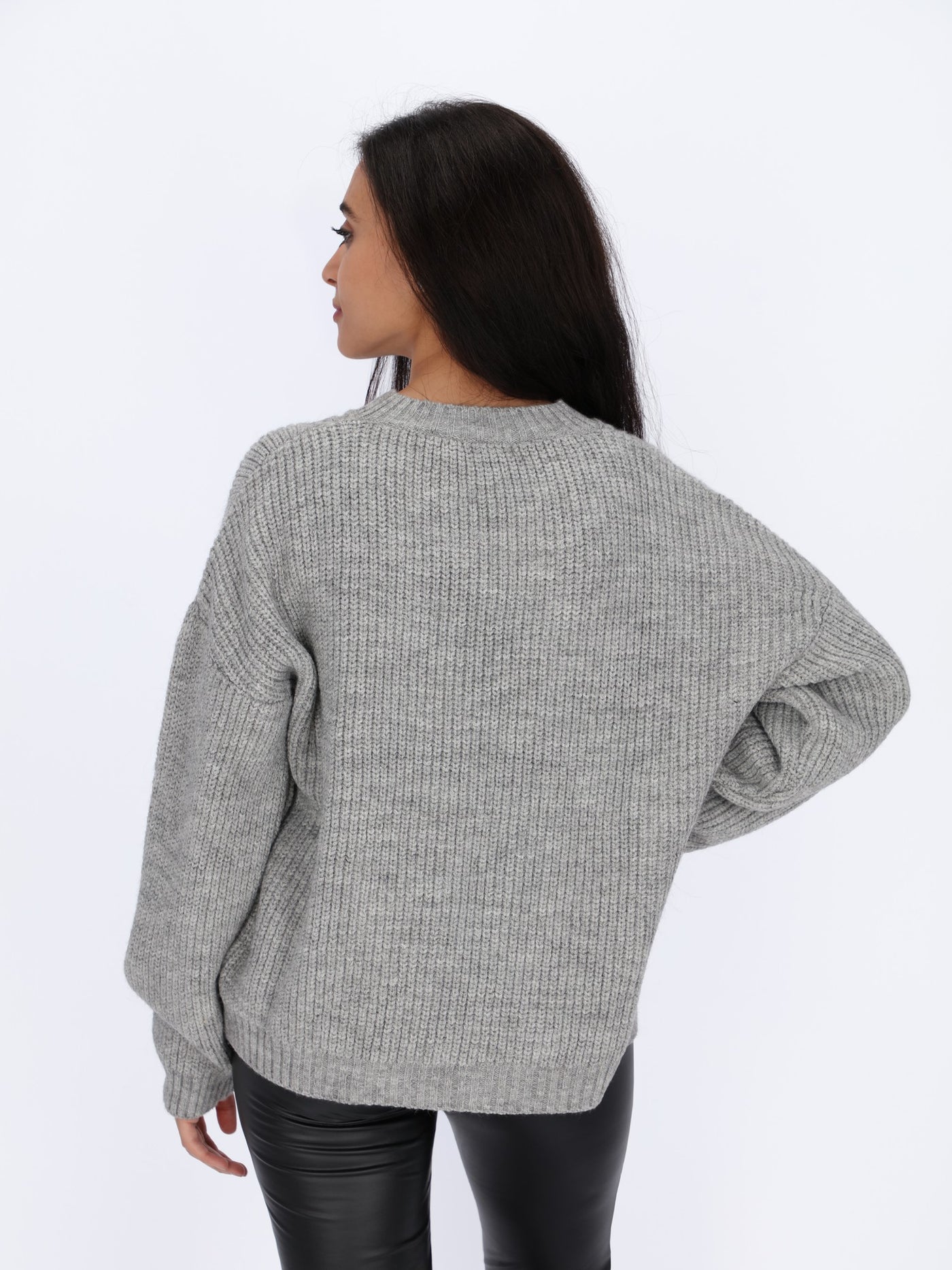 Front Detailed Knitted Pullover