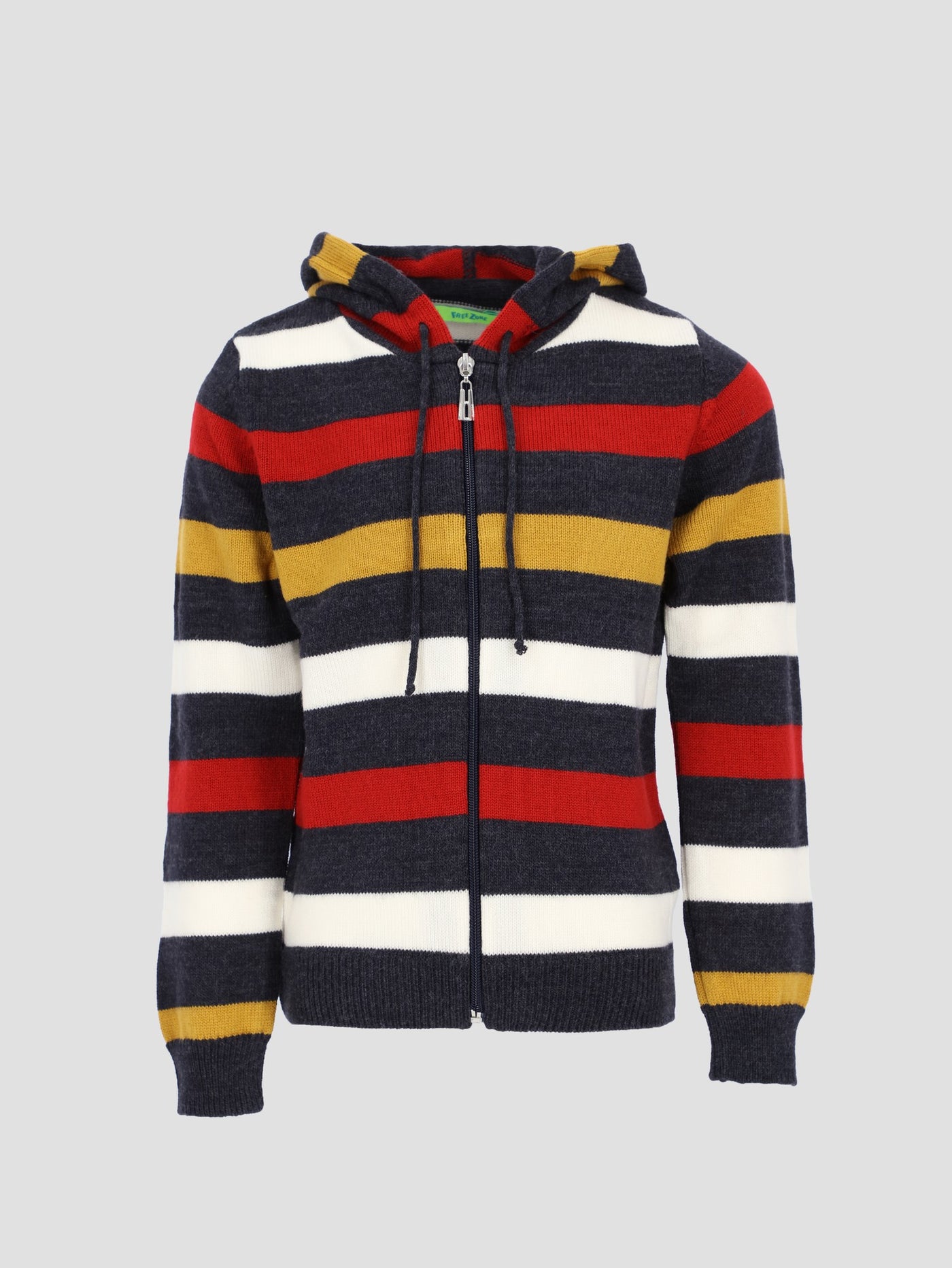 Kids Boys Striped Zipper Hoodie