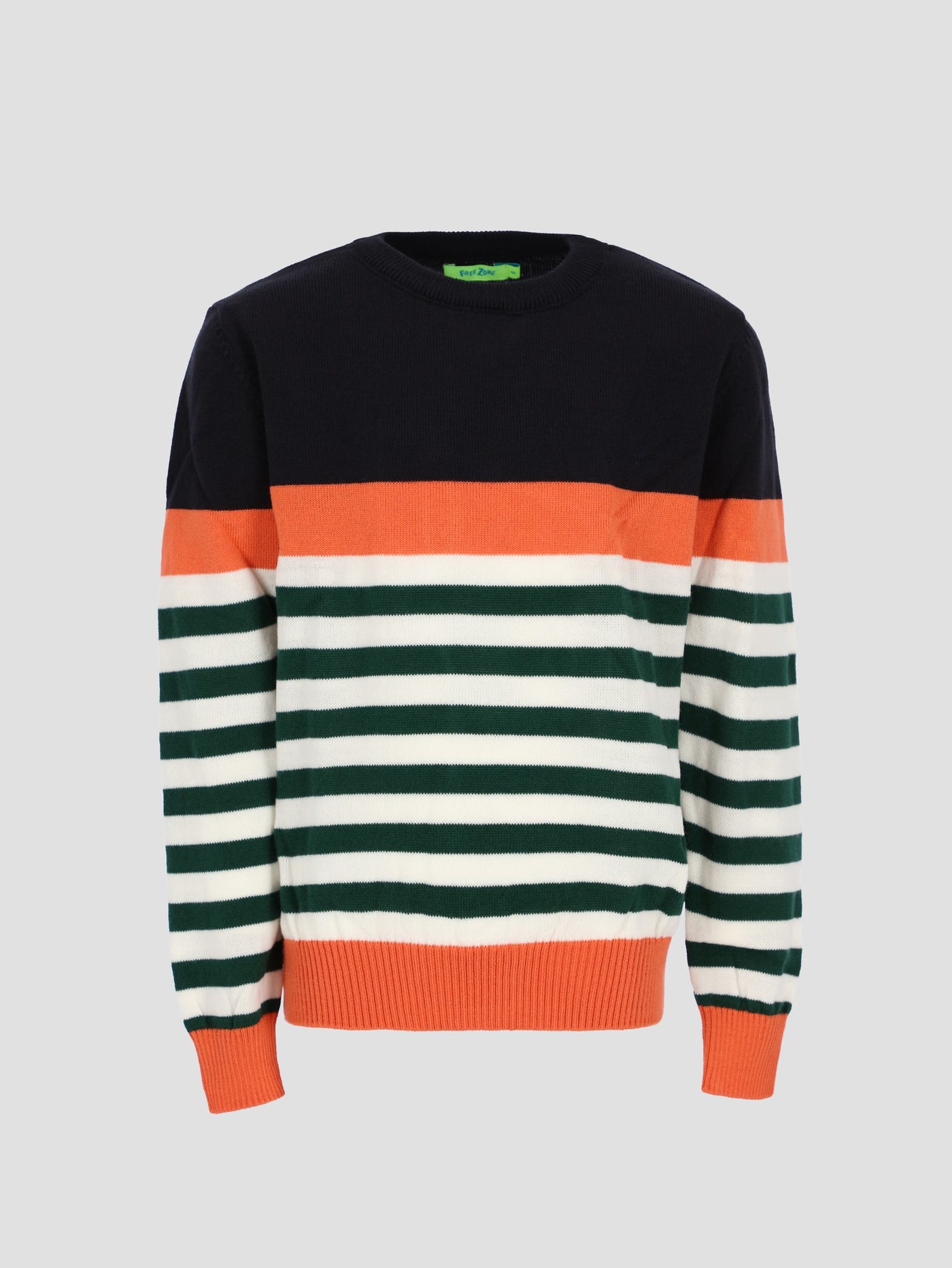 Kids Boys Color-block Striped Sweater