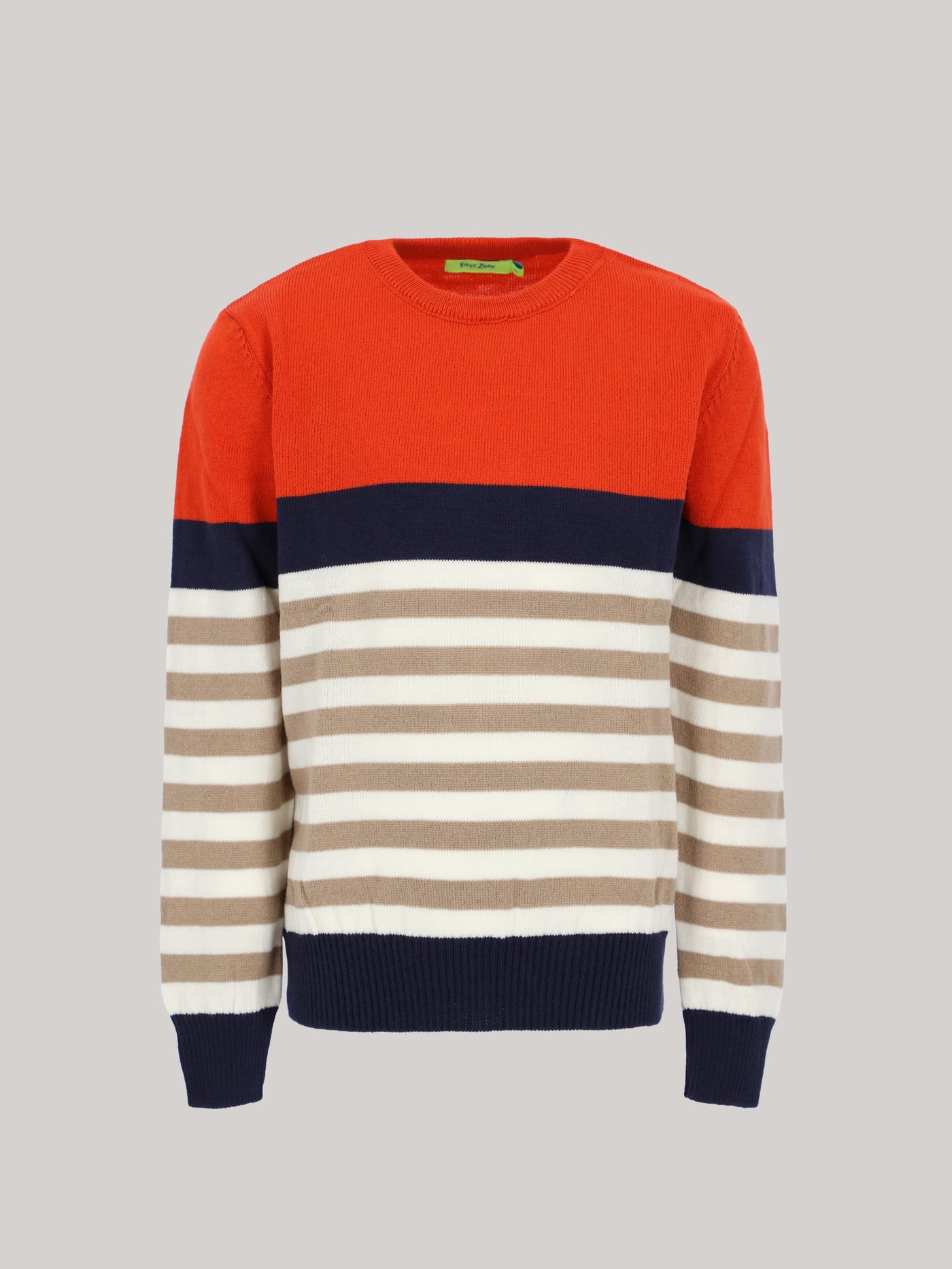 Kids Boys Color-block Striped Sweater