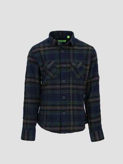 Kids Boys Plaid Long Sleeve Shirt