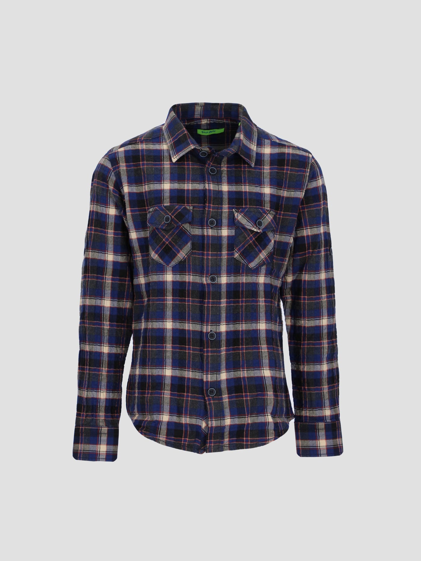 Kids Boys Plaid Long Sleeve Shirt