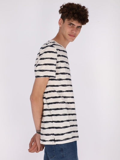 OR T-Shirts Inky Wide Striped T-Shirt