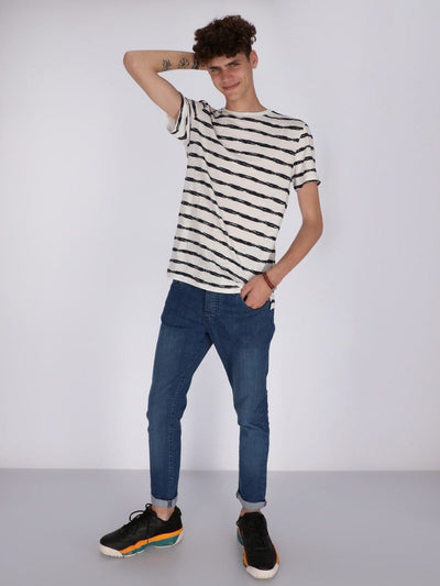 OR T-Shirts Inky Wide Striped T-Shirt