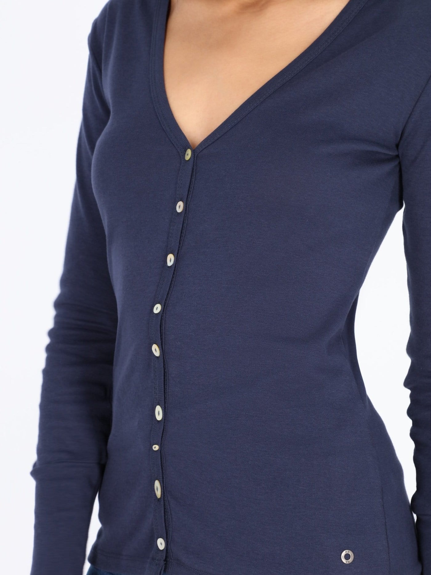 OR Jackets & Cardigans Basic Buttoned Jumper with V Neck