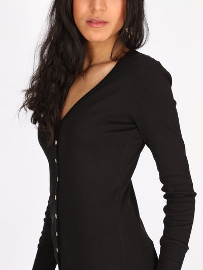 OR Jackets & Cardigans Basic Buttoned Jumper with V Neck