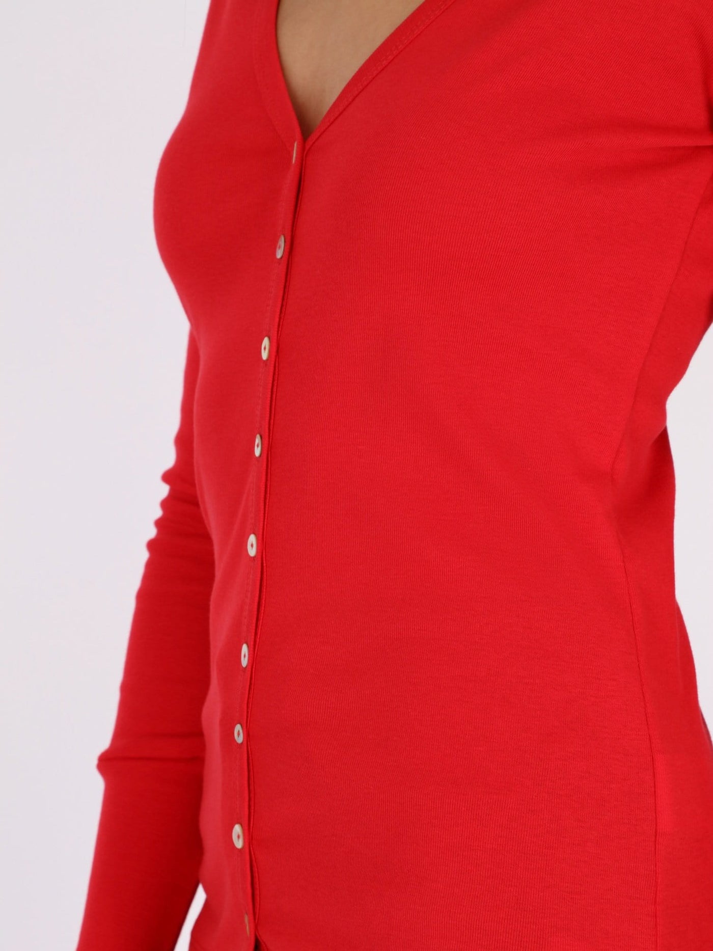 OR Jackets & Cardigans Basic Buttoned Jumper with V Neck