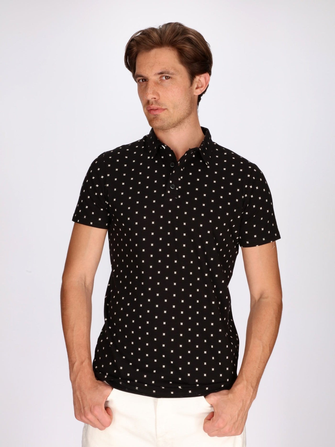 OR Polos Black / XXL Polka Dots Polo Shirt