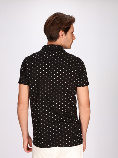 OR Polos Black / XXL Polka Dots Polo Shirt