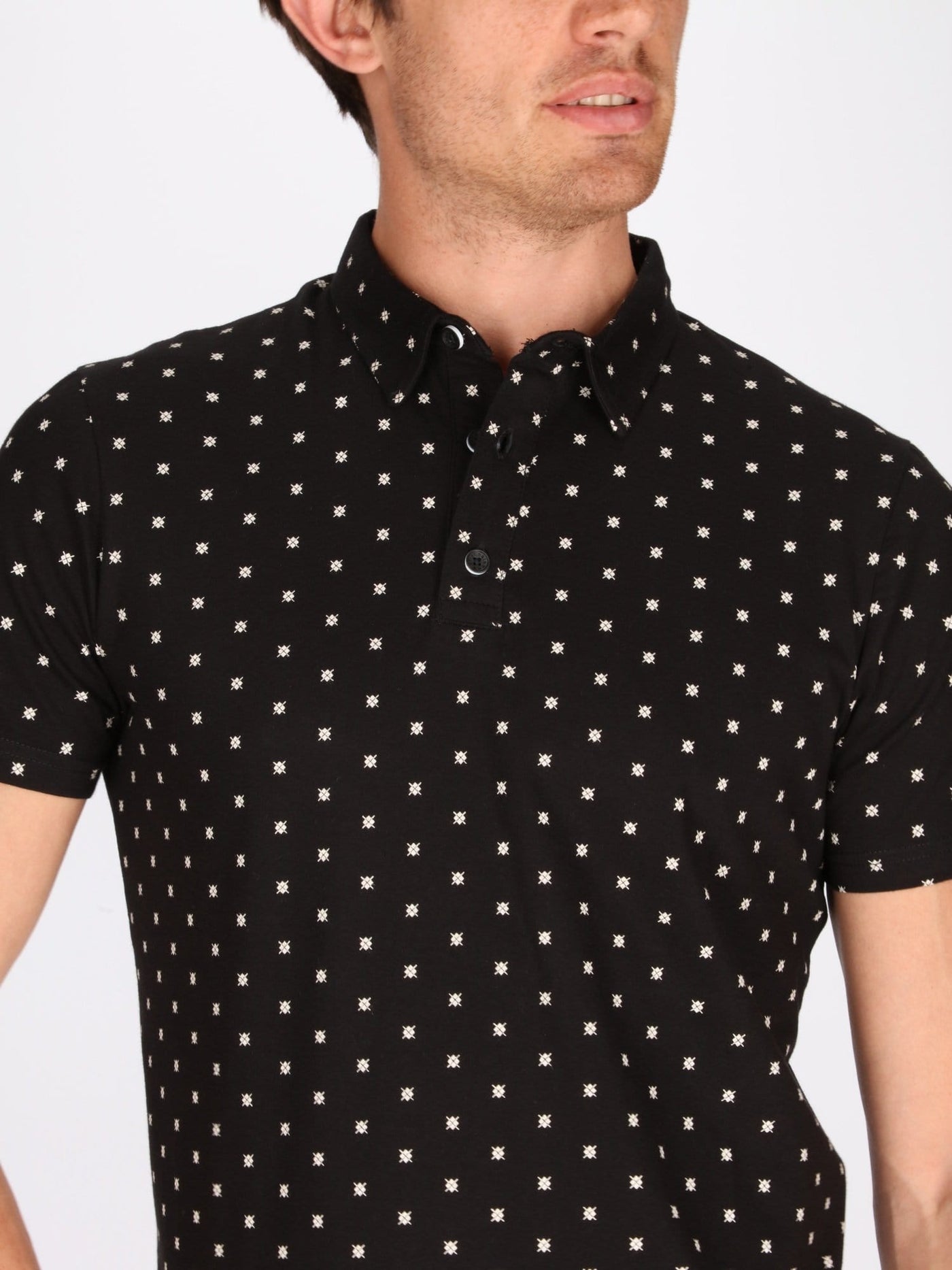 OR Polos Black / XXL Polka Dots Polo Shirt