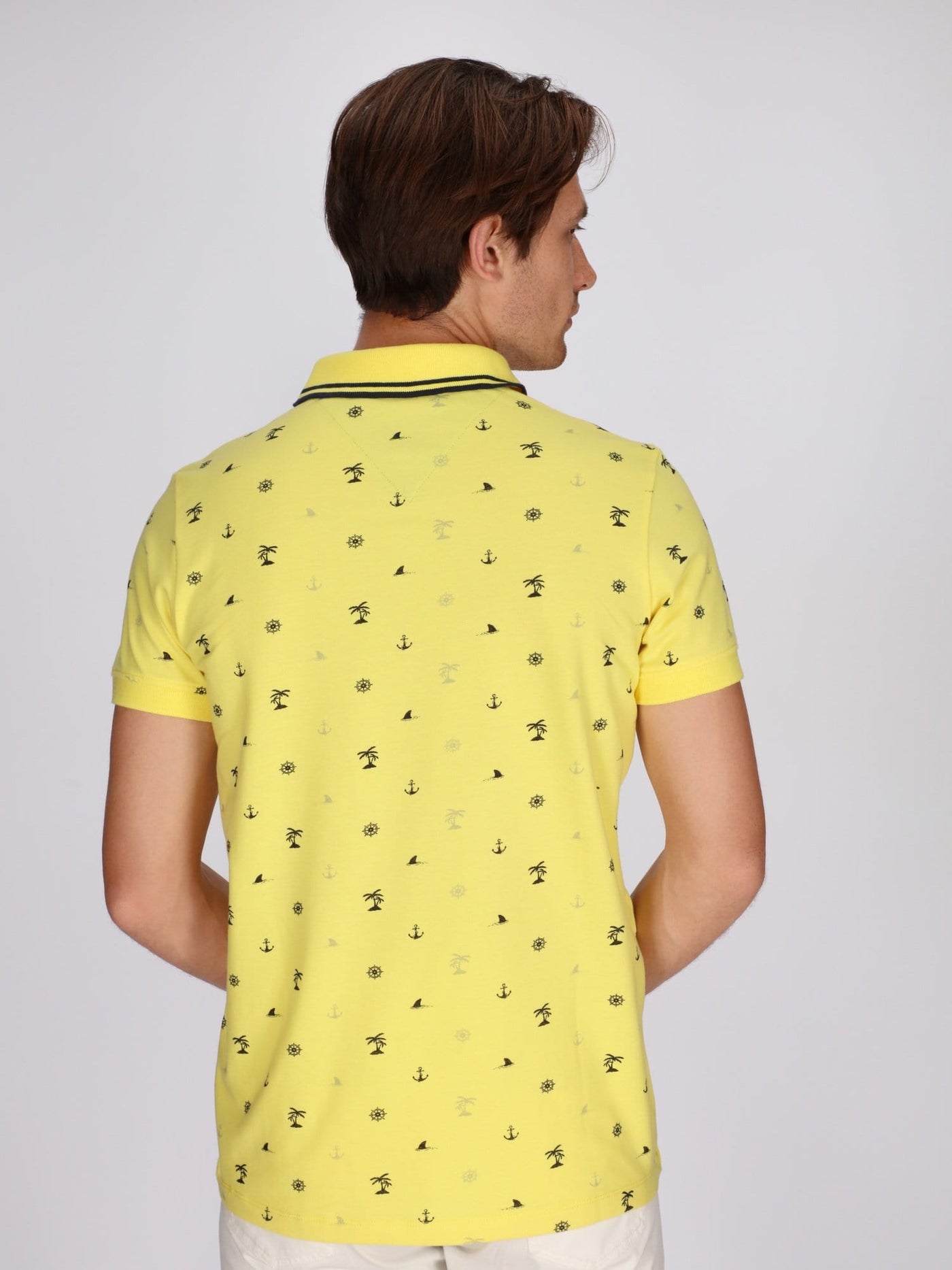 OR Polos Caribbean Pattern Polo Shirt